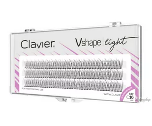 Clavier - Vshape Light - Kępki rzęs - Jaskółki - 16 - Sztuczne rzęsy i akcesoria - miniaturka - grafika 1