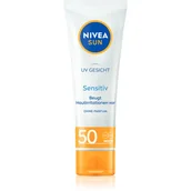 Kremy do twarzy - Nivea Sun, Krem do twarzy, łagodzi podrażnienia, SPF 50+, 50 ml (PRODUKT Z NIEMIEC) - miniaturka - grafika 1