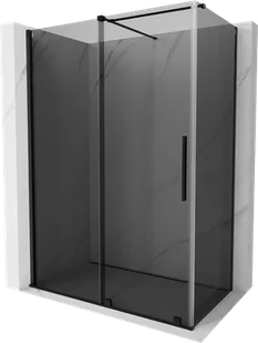 Mexen Velar kabina prysznicowa rozsuwana 160x80 cm, grafit, czarna - 871-160-080-41-70 - Kabiny prysznicowe - miniaturka - grafika 1