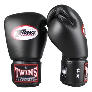 Twins Rękawice Bokserskie BG-N Czarne - Rękawice bokserskie - miniaturka - grafika 1