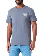 Koszulki męskie - Lee Koszulka męska Ww Tee, Taint Grey, XL - miniaturka - grafika 1