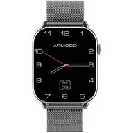 Smartwatch - Armodd Prime Czarny z metalowym paskiem i silikonowym paskiem 9106 - miniaturka - grafika 1