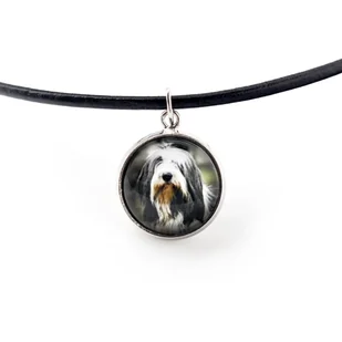 Bearded Collie, Highland Collie - naszyjnik zawieszka z twoim zdjęciem, handmade, ręcznie wykonana biżuteria marki Art-Dog - Naszyjniki - miniaturka - grafika 1