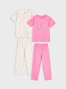 Sinsay - Piżama dwuczęściowa 2 pack - różowy - Piżamy dla dziewczynek - miniaturka - grafika 1
