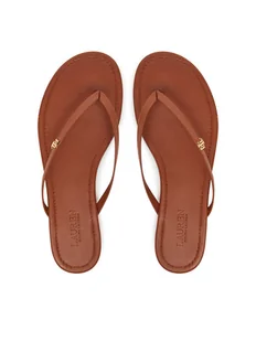 LAUREN RALPH LAUREN Japonki Raquel 802953931006 Brązowy - Klapki i japonki damskie - miniaturka - grafika 1