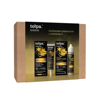Zestawy kosmetyków damskich - Tołpa Holistic Zestaw Krem pod oczy redukujący cienie i opuchnięcia, 10ml + Rozjaśniające skoncentrowane serum, 20ml - miniaturka - grafika 1