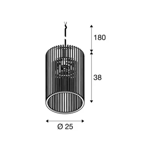 SLV Lampa wisząca Wud, możliwość ściemniania, jasne drewno, salon / jadalnia, drewno - Lampy sufitowe - miniaturka - grafika 1