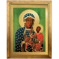 Ikony i obrazy sakralne - Obraz złocony w ramie, Matka Boża Częstochowska Wędrująca - miniaturka - grafika 1