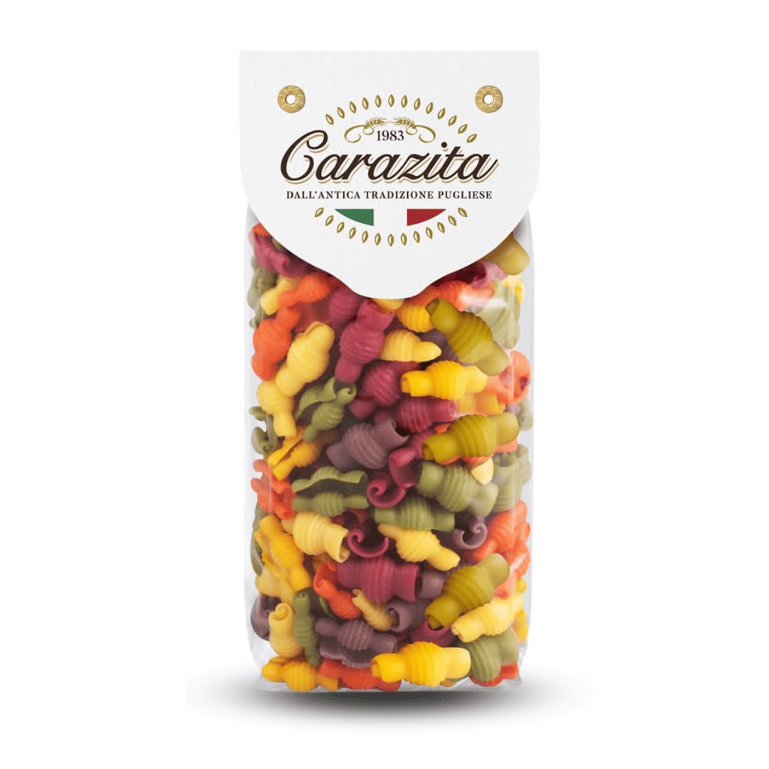 Kolorowy makaron Caramelle (cukierki) 6 smaków 250g Carazita