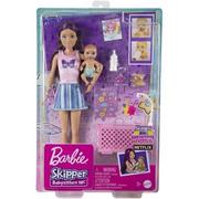 Lalki dla dziewczynek - Lalka Barbie Skipper Babysitters Usypianie maluszka HJY33 - miniaturka - grafika 1