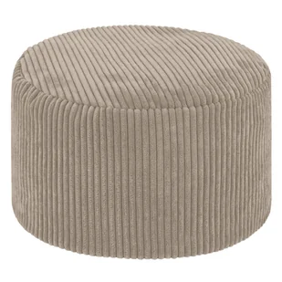 Pufa Sit&Style Velvet beżowa śr. 45 cm - Pufy i podnóżki - miniaturka - grafika 1