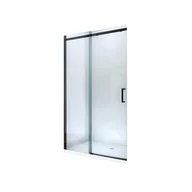 Ścianki i drzwi prysznicowe - Mexen Omega drzwi prysznicowe rozsuwane 160 cm, transparent, czarne - 825-160-000-70-00 - miniaturka - grafika 1