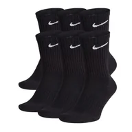 Skarpetki damskie - Skarpety długie CZARNE Sportowe NIKE Everyday Cushion Crew 6-PAK - miniaturka - grafika 1