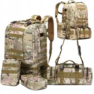 Plecaki - PLECAK TAKTYCZNY 4W1 WOJSKOWY TURYSTYCZNY MILITARNY SURVIVAL DUŻY 50L - miniaturka - grafika 1