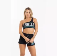 Koszulki i topy damskie - Top damski LABELLAMAFIA TOP CELTIC BLACK - miniaturka - grafika 1