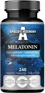 APOLLO'S HEGEMONY MELATONIN MELATONINA 240 TABLETEK - Układ nerwowy - miniaturka - grafika 1