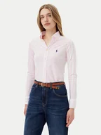 Koszule damskie - Polo Ralph Lauren Koszula 211965102001 Różowy Slim Fit - miniaturka - grafika 1