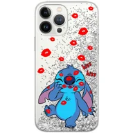 Etui i futerały do telefonów - Etui płynny brokat do Apple IPHONE 13 MINI Disney: Stich 017 oryginalne i oficjalnie licencjonowane, Srebrny - miniaturka - grafika 1