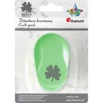 Titanum Dziurkacz z motywem Koniczynka czterolistna 25mm - - Dziurkacze - miniaturka - grafika 1