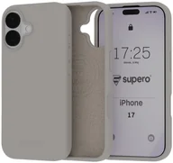 Etui i futerały do telefonów - Etui silikonowe Supero MagSkin MagSafe do iPhone 17, jasnoszare - miniaturka - grafika 1