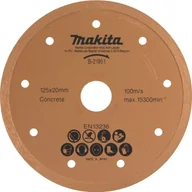 Tarcze do pił - Makita TARCZA DIAMENTOWA 125mm x 20mm PEŁNA DO DCC500,4101RH - miniaturka - grafika 1