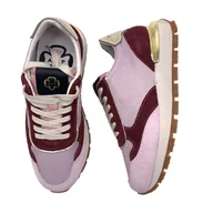 Półbuty damskie - Buty damskie eleganckie sportowe na platformie APEPAZZA r. 35 fiolet bordo - miniaturka - grafika 1