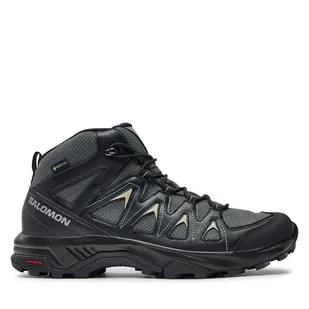 Trekkingi Salomon X Braze Mid Gore-Tex L47430500 Czarny - Buty trekkingowe męskie - miniaturka - grafika 1
