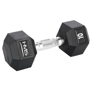 HMS Hantla gumowana Hex Pro 10 kg 17-66-114 - Hantle i ciężarki - miniaturka - grafika 1
