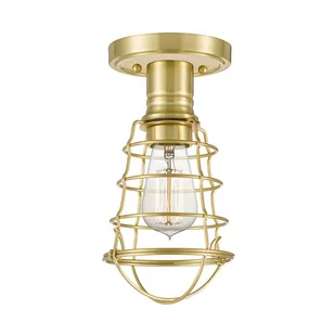 Mixon lampa sufitowa mosiądz QZ-MIXON-SF-BB Quoizel - Lampy sufitowe - miniaturka - grafika 1