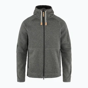 Bluza męska Fjällräven Övik Fleece Hoodie dark grey - Sport OUTLET - miniaturka - grafika 1