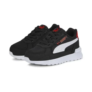 Niemowlęce obuwie sportowe Graviton AC PUMA Black White Red - Buty dla dziewczynek - miniaturka - grafika 1