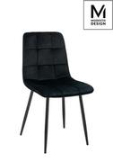 Krzesła - Modesto Krzesło Carlo Velvet czarne - miniaturka - grafika 1