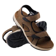 Sandały męskie - Męskie Sandały HI-TEC LUCIBEL 34843-D BROWN/BLK – Brązowy - miniaturka - grafika 1