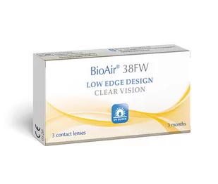 BioAir, 38FW, Soczewki kwartalne -6.50 krzywizna 8,6, 3 szt. - Soczewki kontaktowe - miniaturka - grafika 1