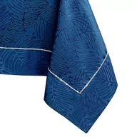 Obrusy i serwetki - Obrus Gaia Indygo Tłoczony Roślinny 140x200 AmeliaHome - TCLOTH/AH/GAIA/BRD/PPG/INDIGO/140X200 - miniaturka - grafika 1