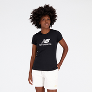 Koszulki i topy damskie - Koszulka damska New Balance WT31546BK  czarna - miniaturka - grafika 1