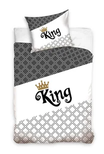 Komplet pościeli bawełnianej King Król 135 x 200 cm - Pościel - miniaturka - grafika 1