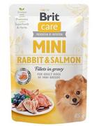 Mokra karma dla psów - Brit Care Mini Adult Rabbit &amp; Salmon Królik z Łososiem Karma Dla Psów Małych Ras 85 g - miniaturka - grafika 1