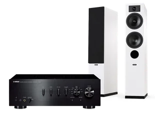 Yamaha A-S701 (czarny) + Tesi 5 (biały) - Zestawy stereo - miniaturka - grafika 1