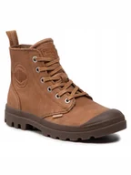 Buty trekkingowe męskie - Palladium Trapery Pampa Zip Lth Ess 76888-252-M Brązowy - miniaturka - grafika 1