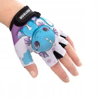 Rękawiczki rowerowe - Rękawiczki rowerowe dla dzieci Meteor Dragon fioletowo-niebieskie 17401-174 - miniaturka - grafika 1