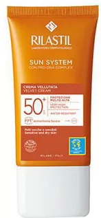 Balsamy i kremy do opalania - Krem przeciwsłoneczny Rilastil Sun System Velvet Cream SPF50+ 50 ml (8050444859612) - grafika 1