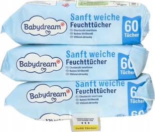 BABYDREAM CHUSTECZKI NAWILŻANE 3 X 60 SZT - Chusteczki nawilżane - miniaturka - grafika 1