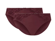 Majtki damskie - esmara® Figi damskie z koronką, 2 pary (Czerwony, XL(48/50)) - miniaturka - grafika 1