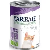 Yarrah Bio kawałeczki, 6 x 405g - Kurczak i Indyk - Mokra karma dla kotów - miniaturka - grafika 1