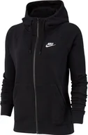 Bluzy damskie - Nike Bluza damska Sportswear Essential czarna r. XS - miniaturka - grafika 1