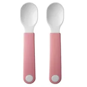 Łyżeczki - Mepal Mepal Mio Deep Pink 2 Szt Różowe Łyżeczki Dla Dzieci I Niemowląt Plastikowe - miniaturka - grafika 1