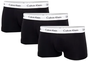 Calvin Klein Bokserki Męskie Low Rise Trunk 3 Pak Black U2664G 001 L - Majtki męskie - miniaturka - grafika 1