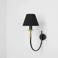 Lampy ścienne - Roma kinkiet 1-punktowy czarny/złoty 1118C1 - miniaturka - grafika 1