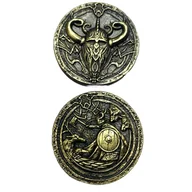 Gry planszowe - Wikingowie Złota Metalowa Moneta 1 szt - miniaturka - grafika 1